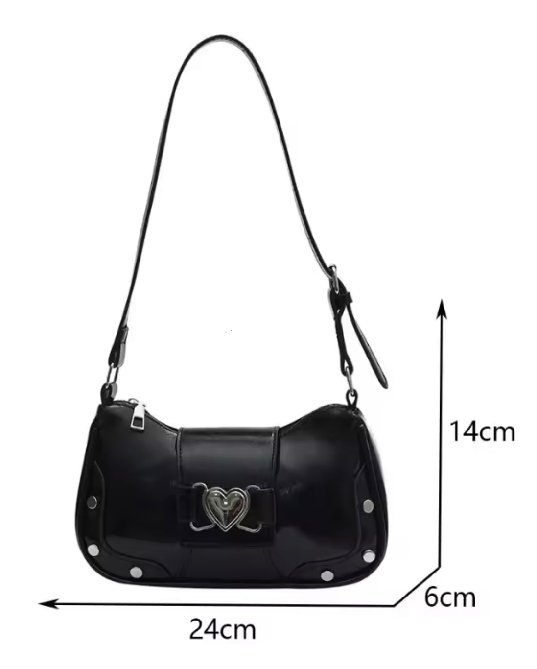Vintage y2k heart purse shoulder bag
