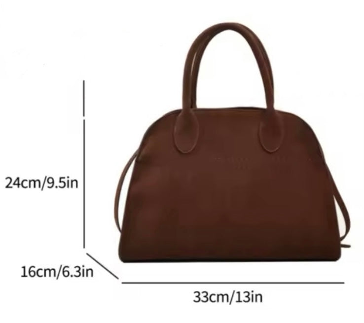 Moods boutique faux leather suede texture retro minimalist handbag