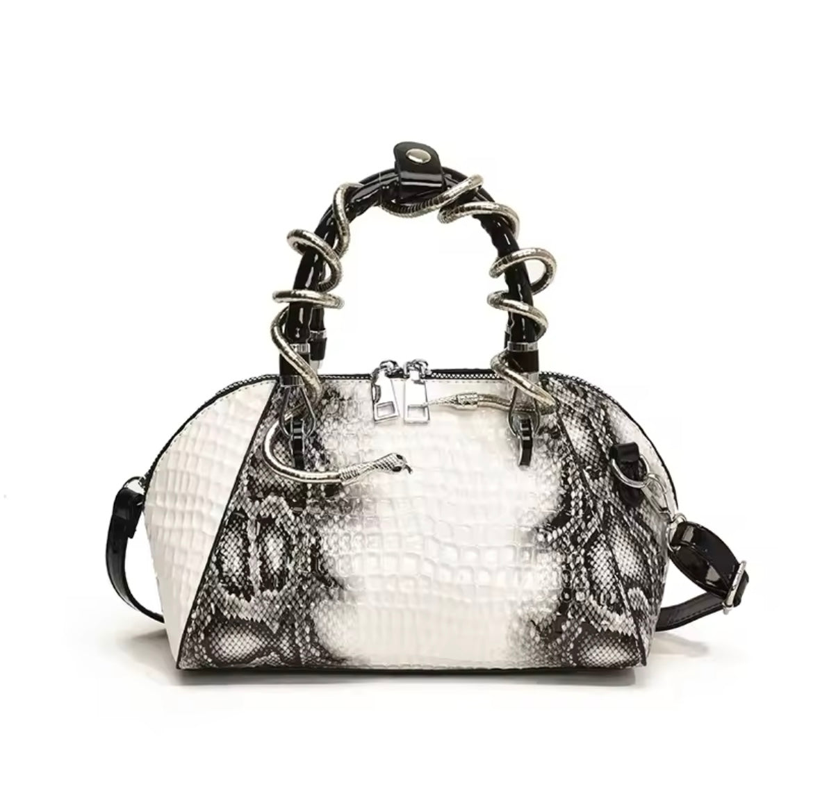 Moods boutique mini crocodile skin faux leather purse handbag