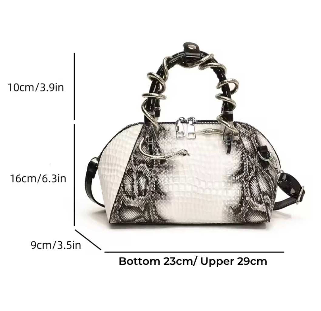 Moods boutique mini crocodile skin faux leather purse handbag