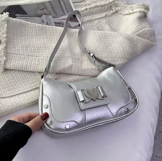 Vintage y2k heart purse shoulder bag