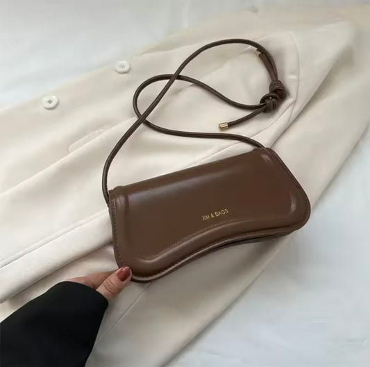xm & bags faux leather modern minimalist purse shoulder bag