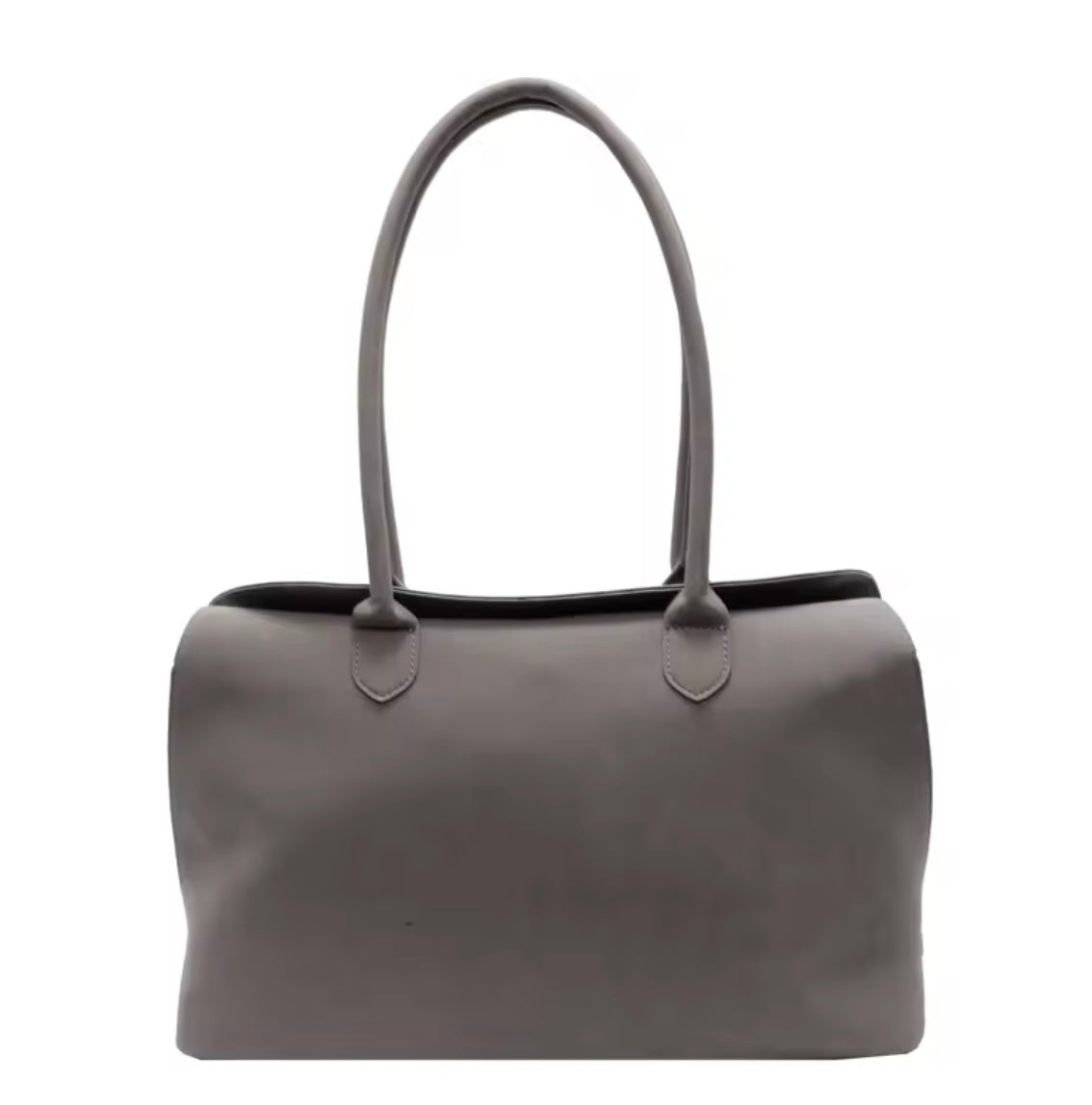 Classy faux suede English handbag