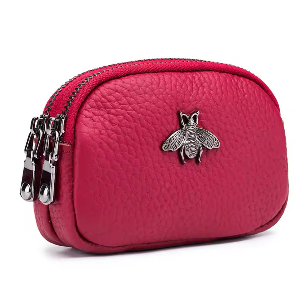 Mini bumblebee leather coin purse pouch