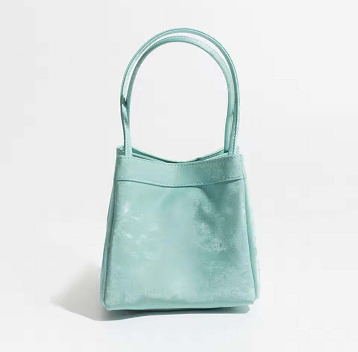 Mini suede leather purse handbag