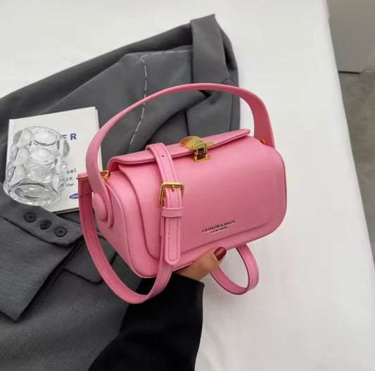 Classy versatile faux leather retro flap crossbody bag purse