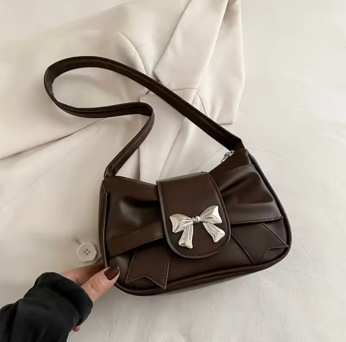 Vintage bow coquette purse shoulder bag