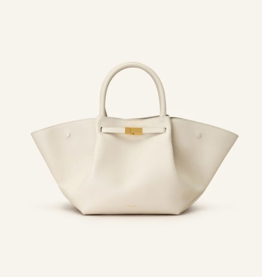 High capacity faux leather minimalist handbag