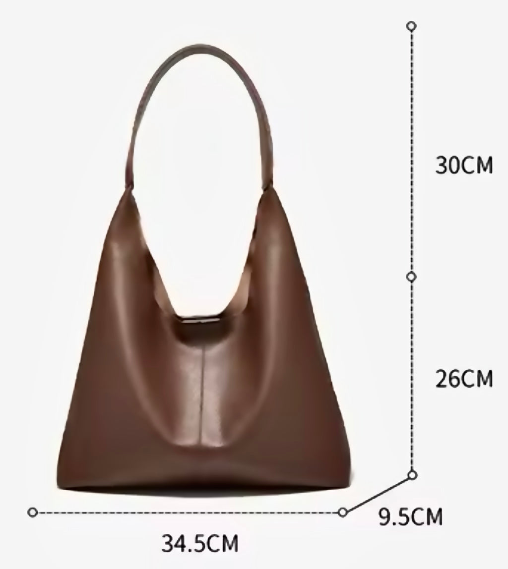 Foxers faux leather minimalist tote handbag