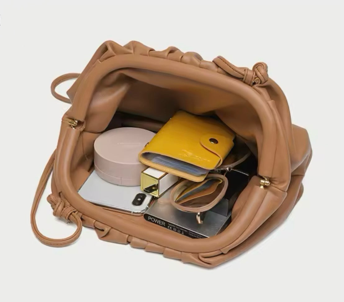 Soft faux leather minimalist purse