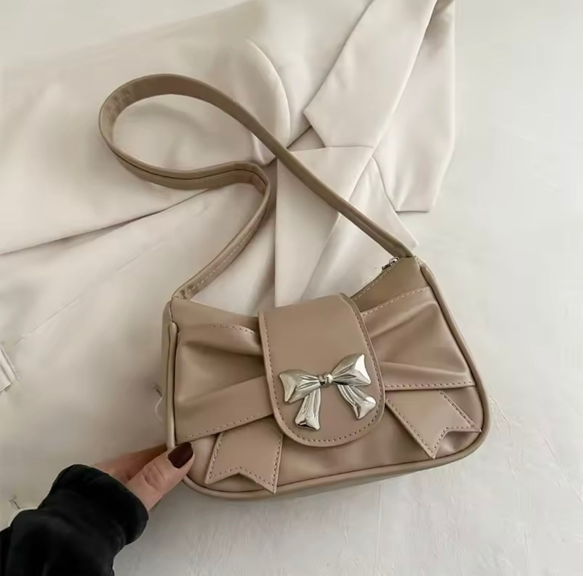Vintage bow coquette purse shoulder bag