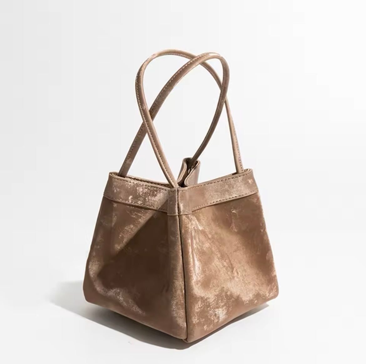 Mini suede leather purse handbag