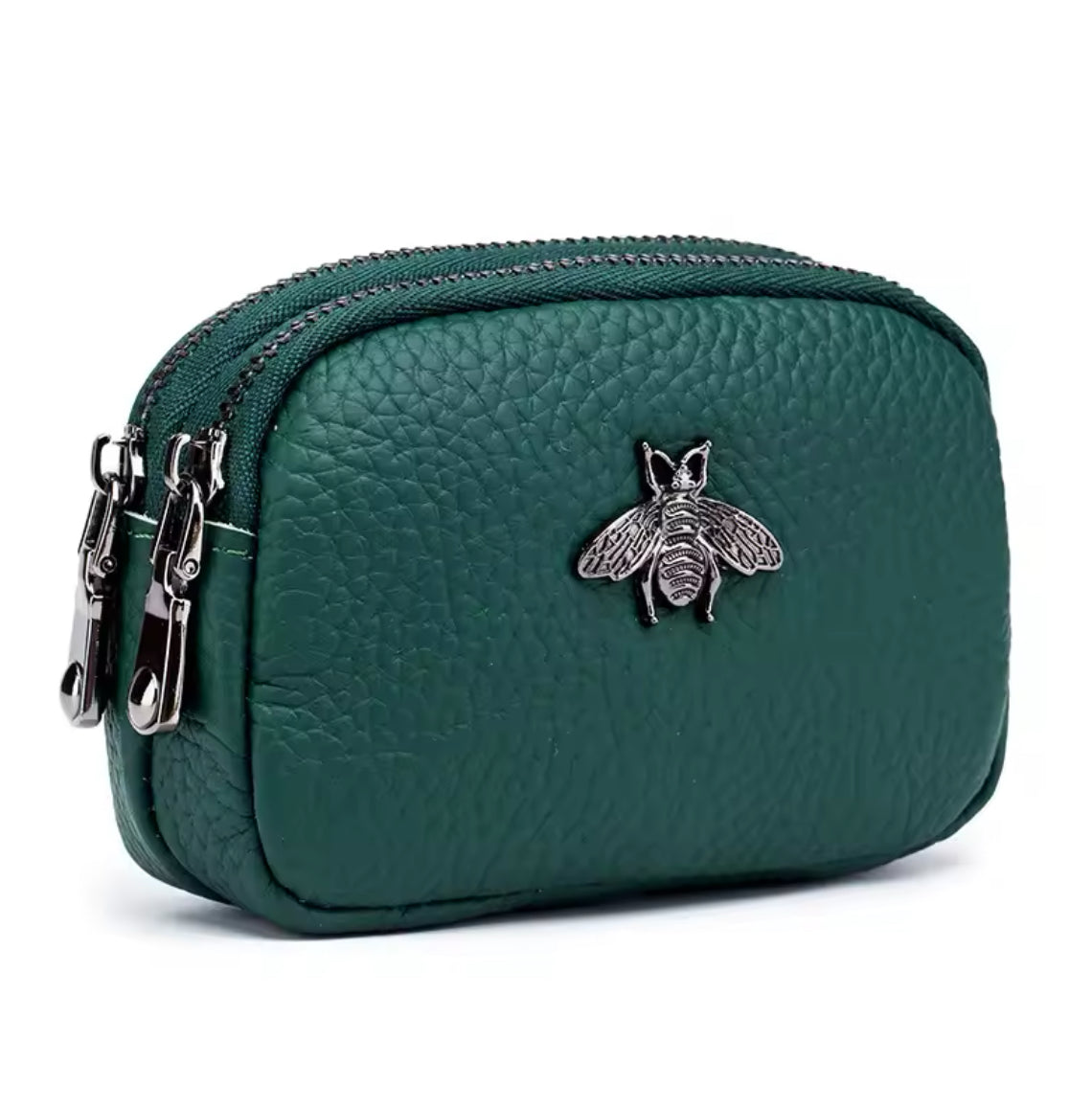 Mini bumblebee leather coin purse pouch