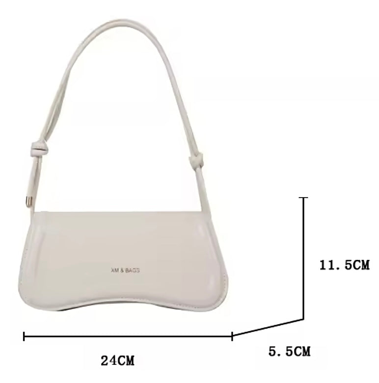 xm & bags faux leather modern minimalist purse shoulder bag
