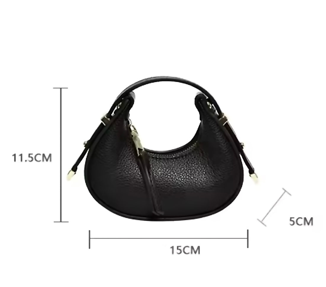 Mosbaes faux leather chic mini purse handbag