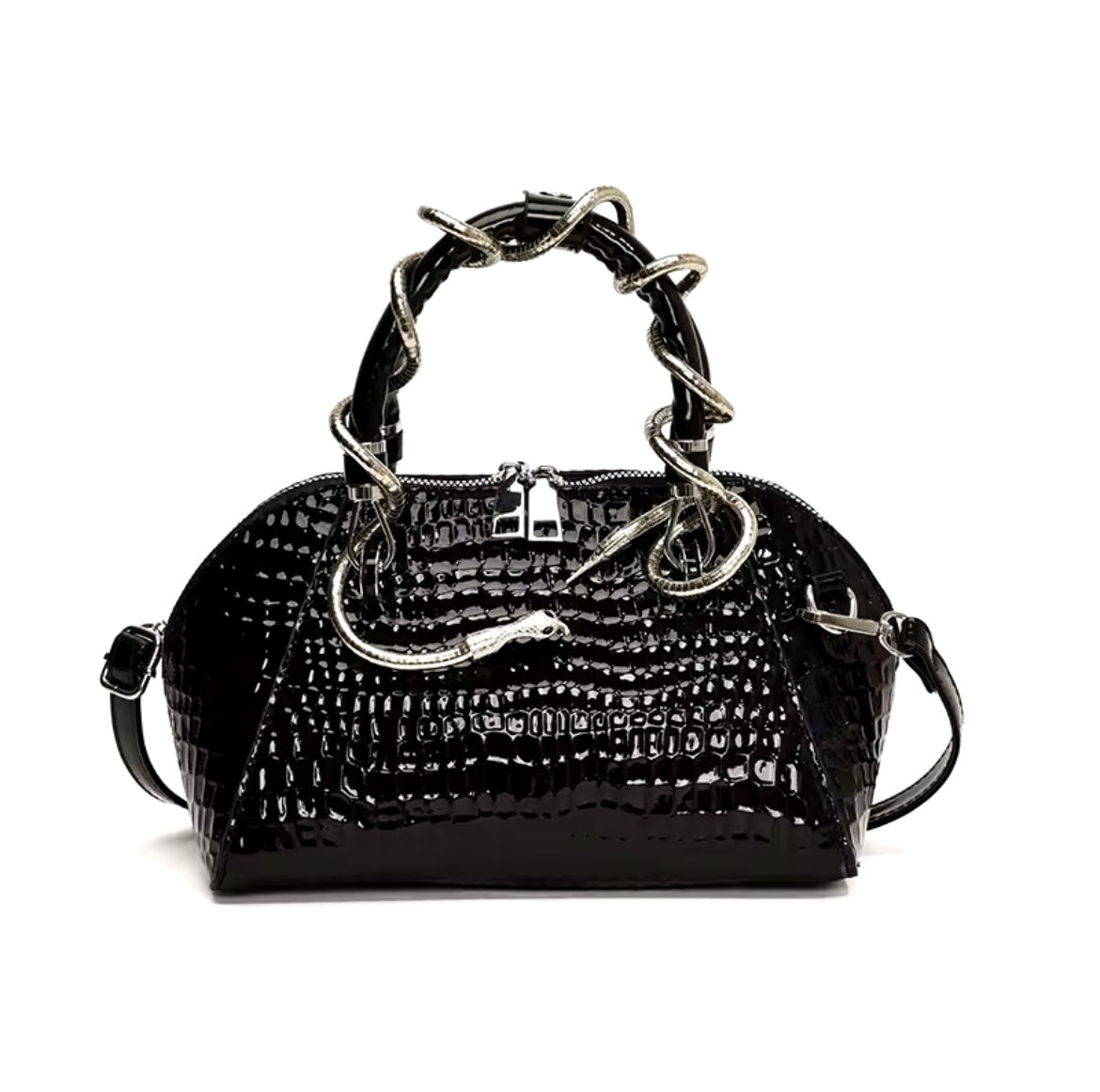 Moods boutique mini crocodile skin faux leather purse handbag