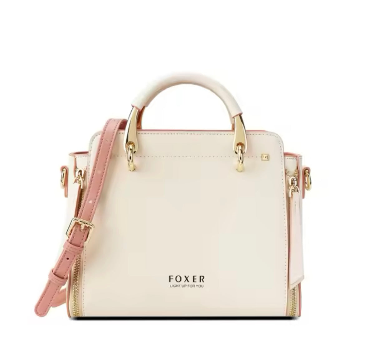Foxers faux leather mini classy top-handle purse handbag