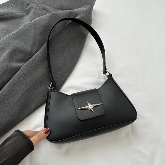 Classy vintage y2k faux leather shoulder bag purse